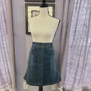 Ann Taylor Denim Mini Skirt
